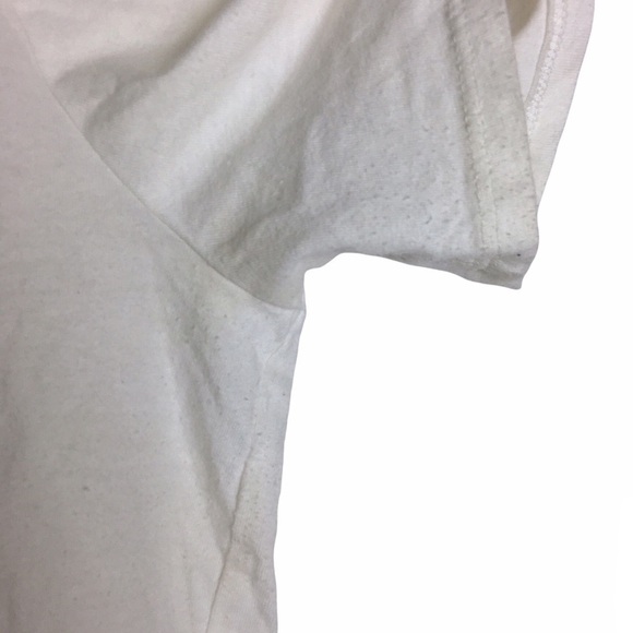 POLAGRAM Graphic T Shirt Short Sleeve Only Good Vibes Stripe Mountains Medium - Picture 10 of 12